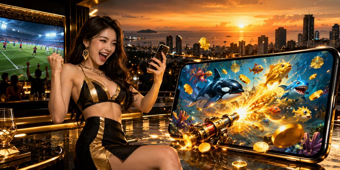 Bãi biển Phú Quốc với hoạt động giải trí và trò chơi bắn cá bên bờ biển