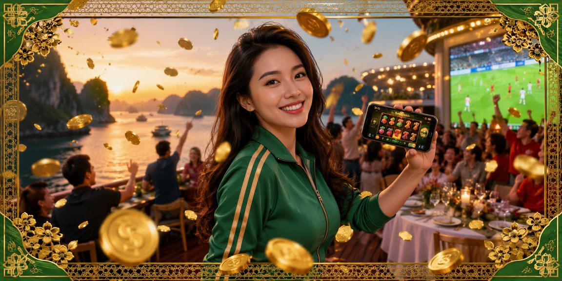 Không gian giải trí hiện đại tại Việt Nam với màn hình hiển thị kết quả xổ số và cược trực tuyến